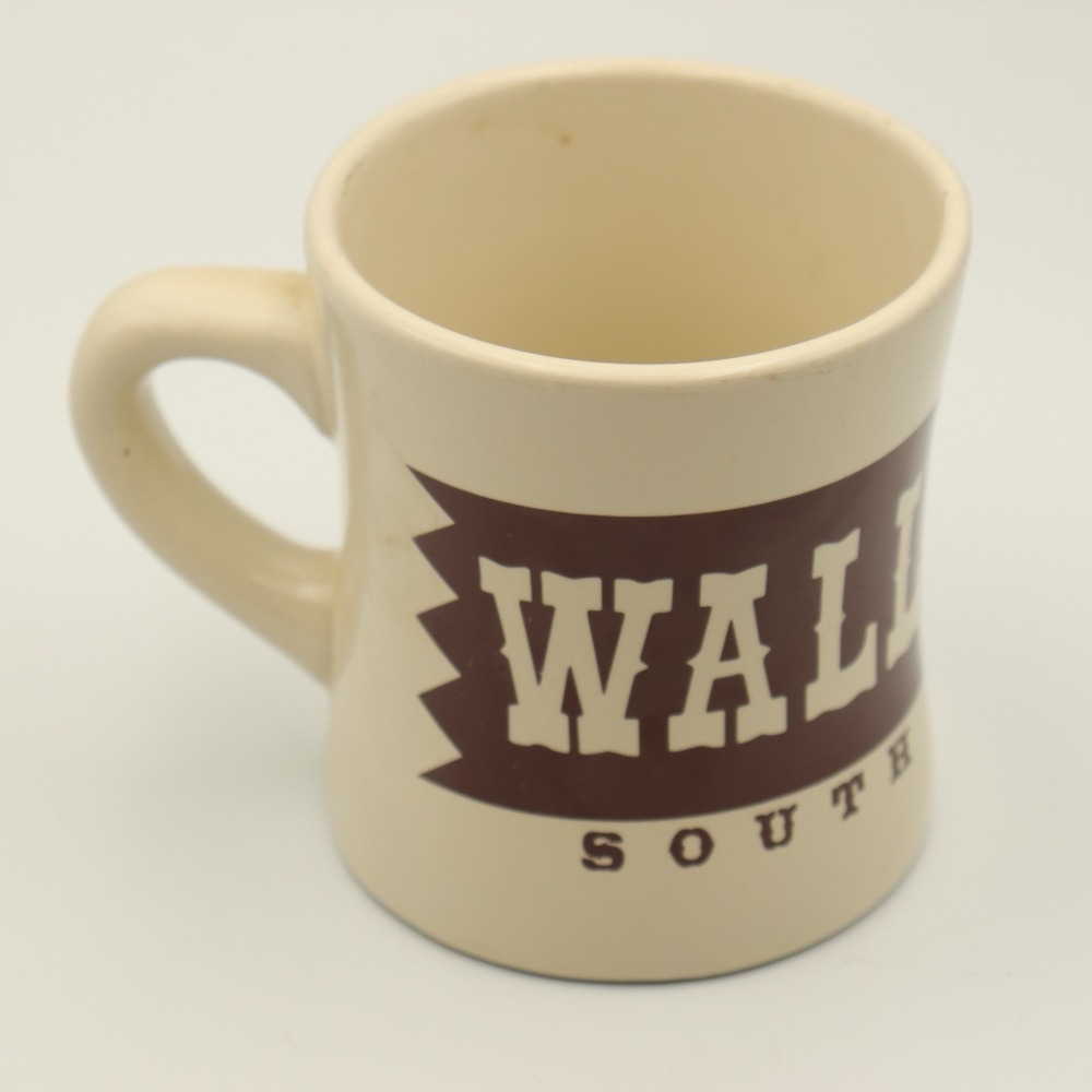 Vintage Wall Drug South Dakota Stoneware Coffee Mug Badlands Diner Cowboy Rushmo
